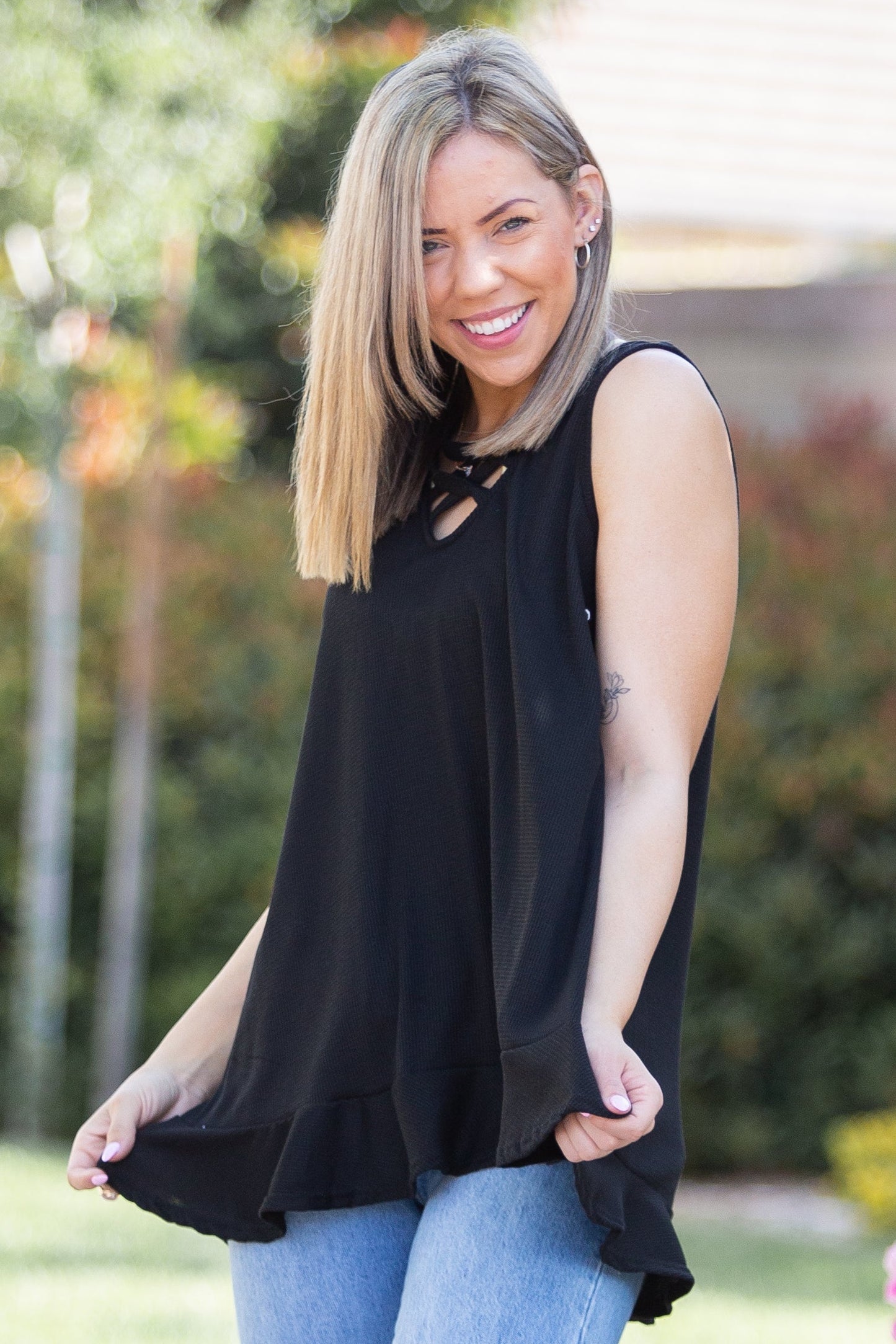 Stunning & Strappy Sleeveless Top