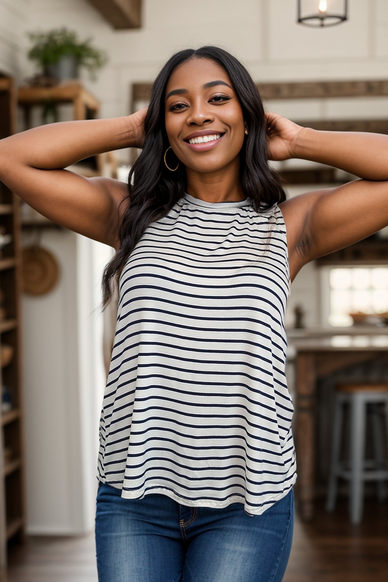 Two In One - Striped Tank